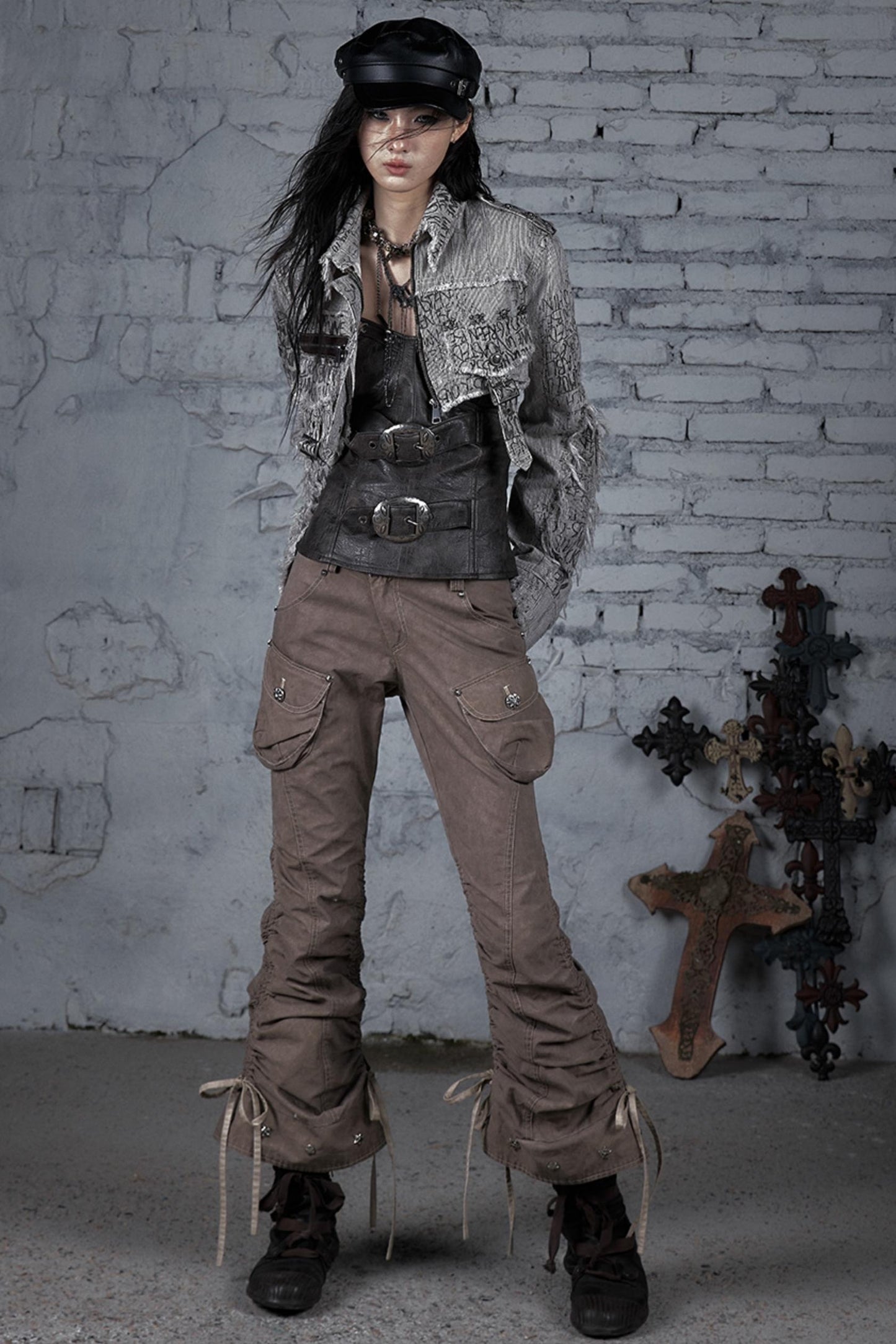 Striped Punk Work Jacket