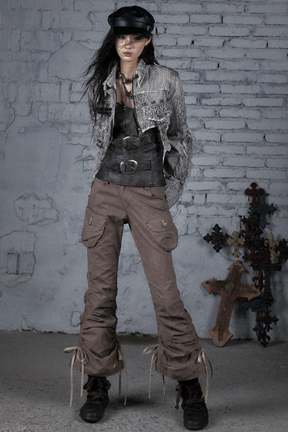 Striped Punk Work Jacket