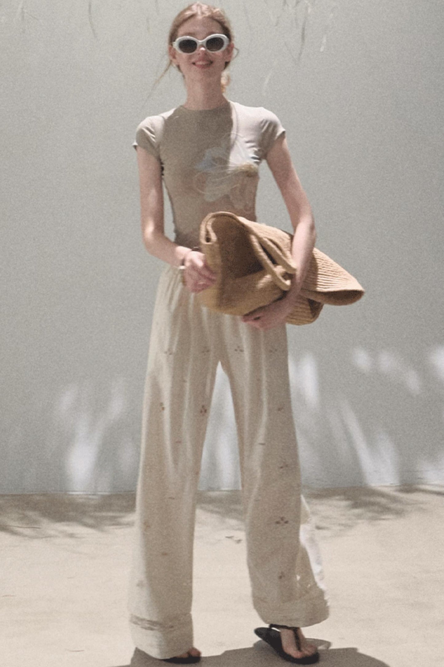 Self-Love Embroidered Summer Pants