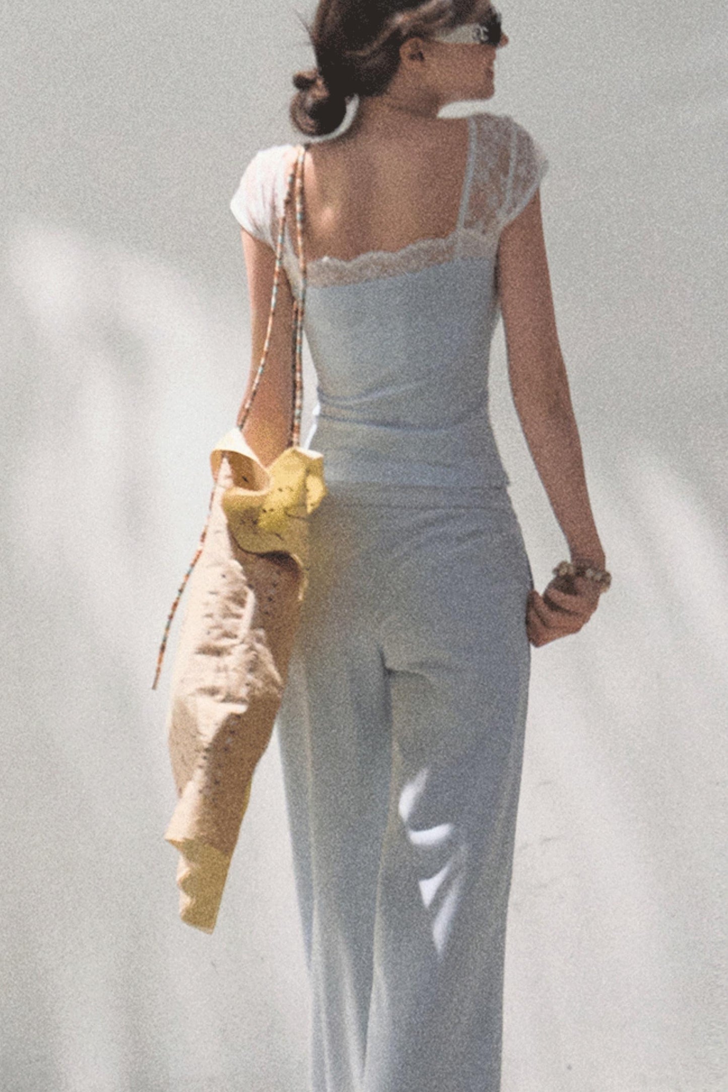 Cotton V-Neck Wide Leg Set-Up