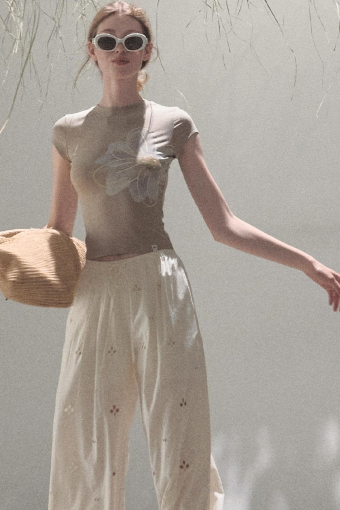 Self-Love Embroidered Summer Pants