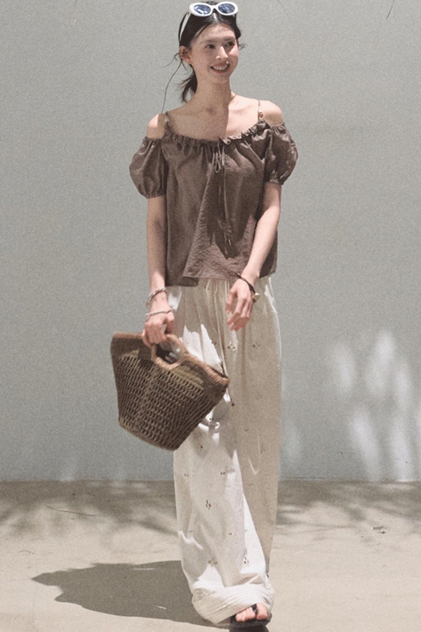 Self-Love Embroidered Summer Pants