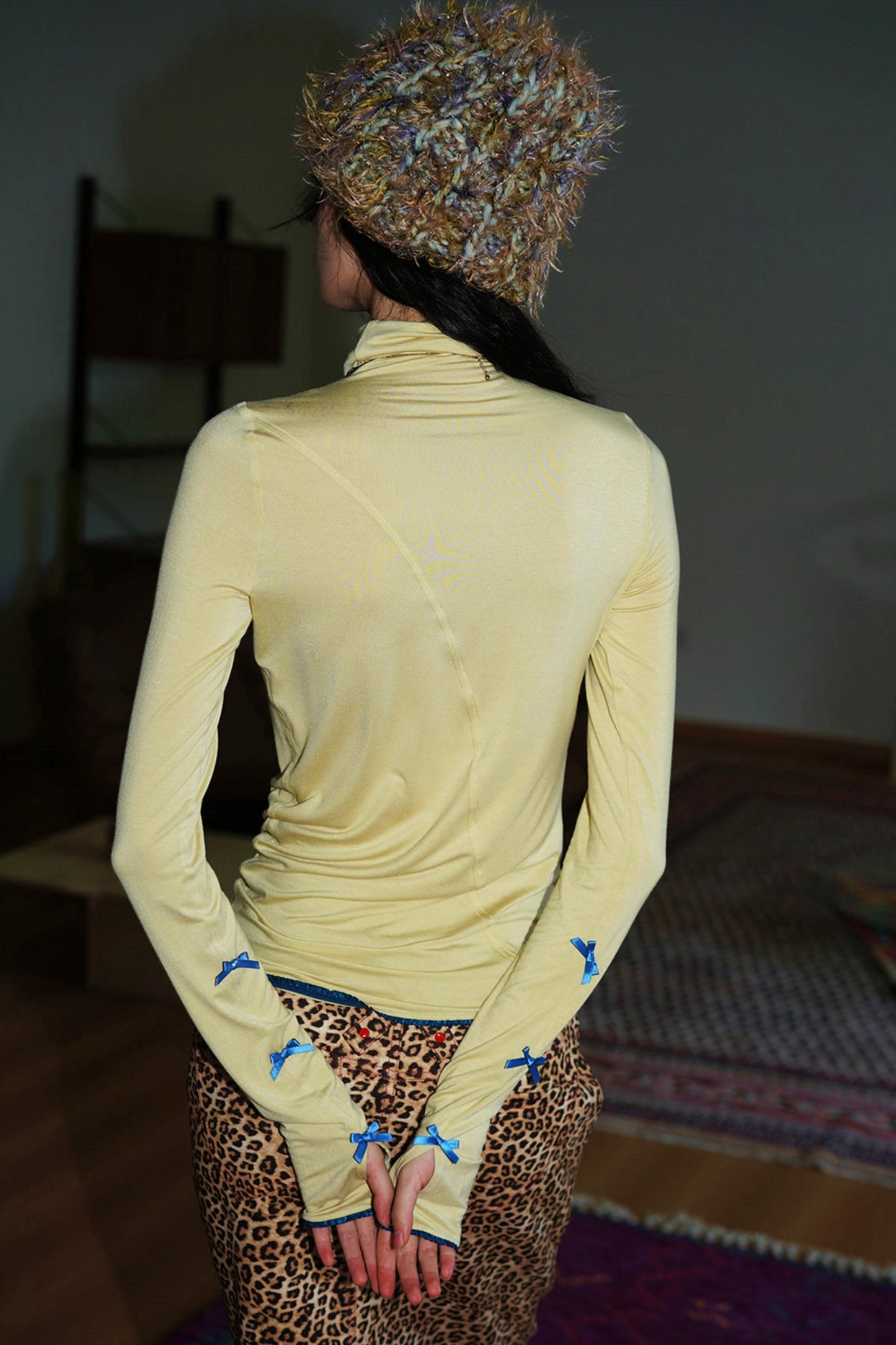 Autumn Solid Turtleneck Top