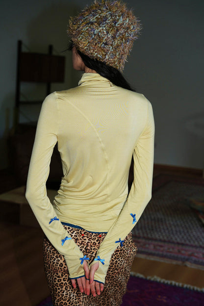 Autumn Solid Turtleneck Top