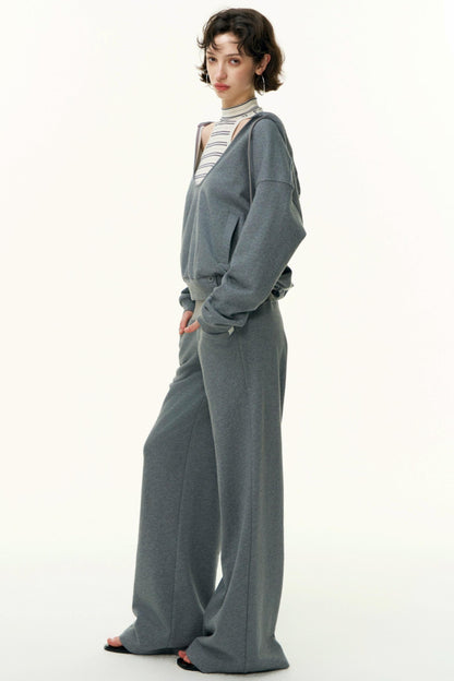 Layered Cotton Sweatshirt Set-Up