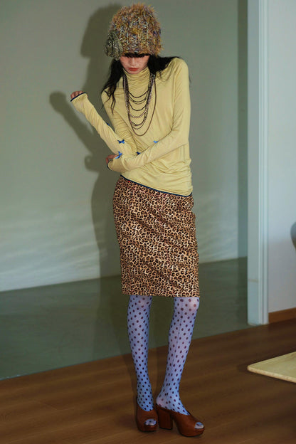 Vintage Suede Pencil Skirt