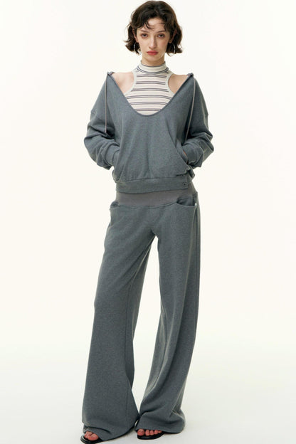 Layered Cotton Sweatshirt Set-Up