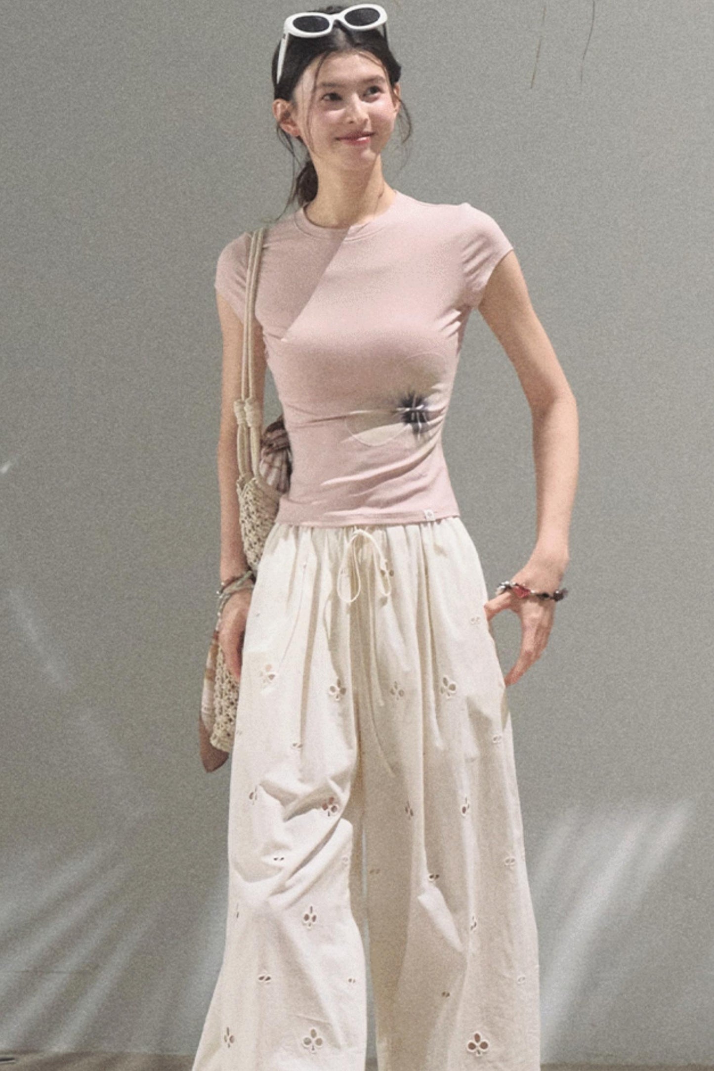 Self-Love Embroidered Summer Pants