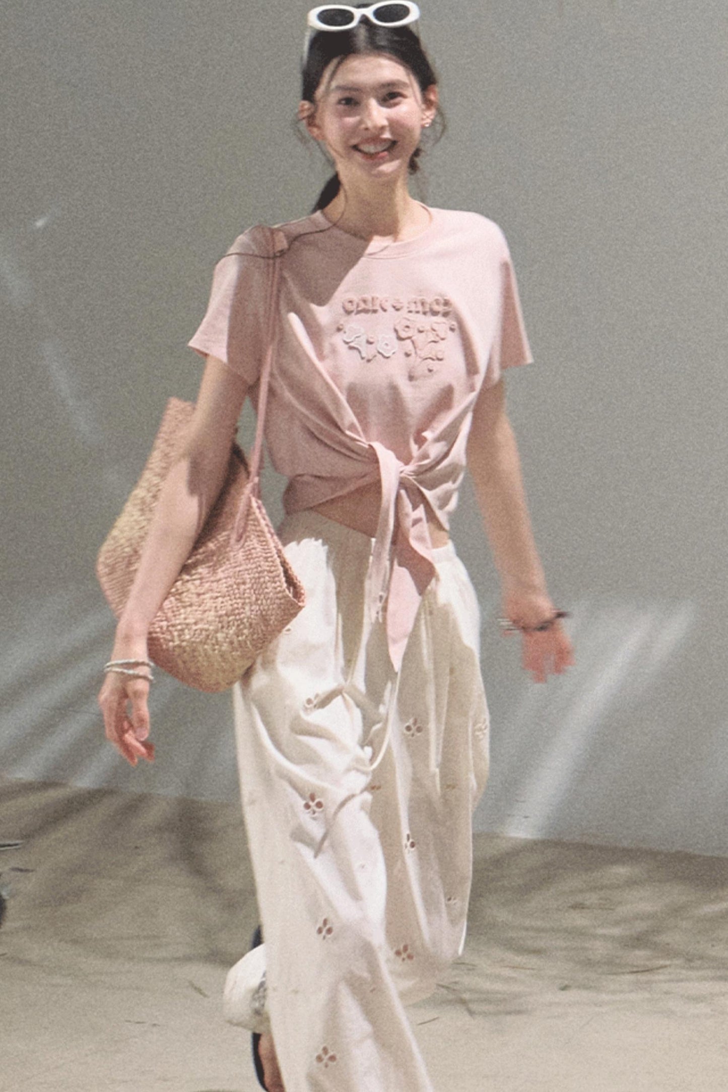 Self-Love Embroidered Summer Pants