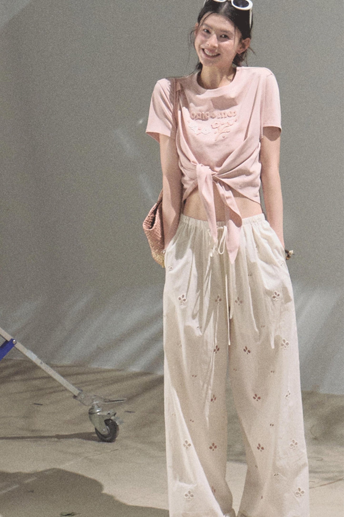 Self-Love Embroidered Summer Pants