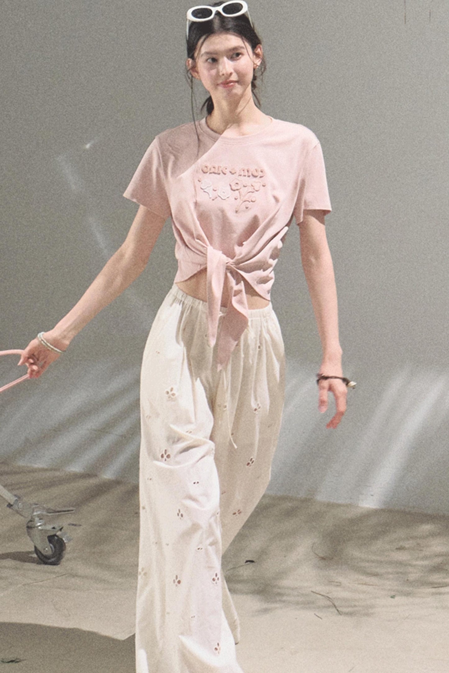 Self-Love Embroidered Summer Pants