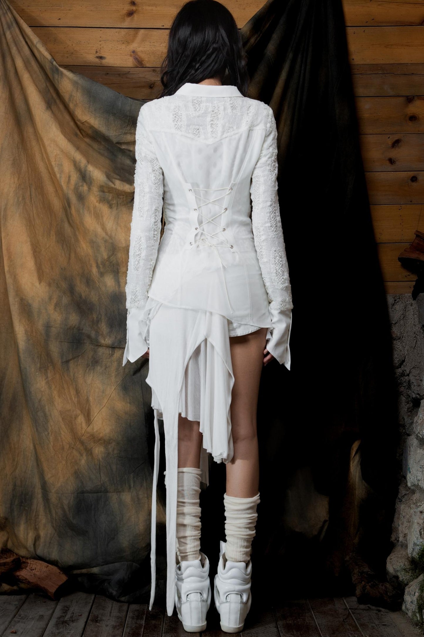 Vintage Ruffled Cardigan