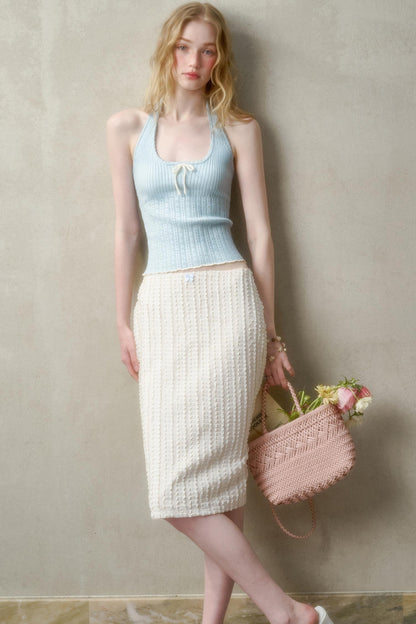 Summer Knit Halter Top