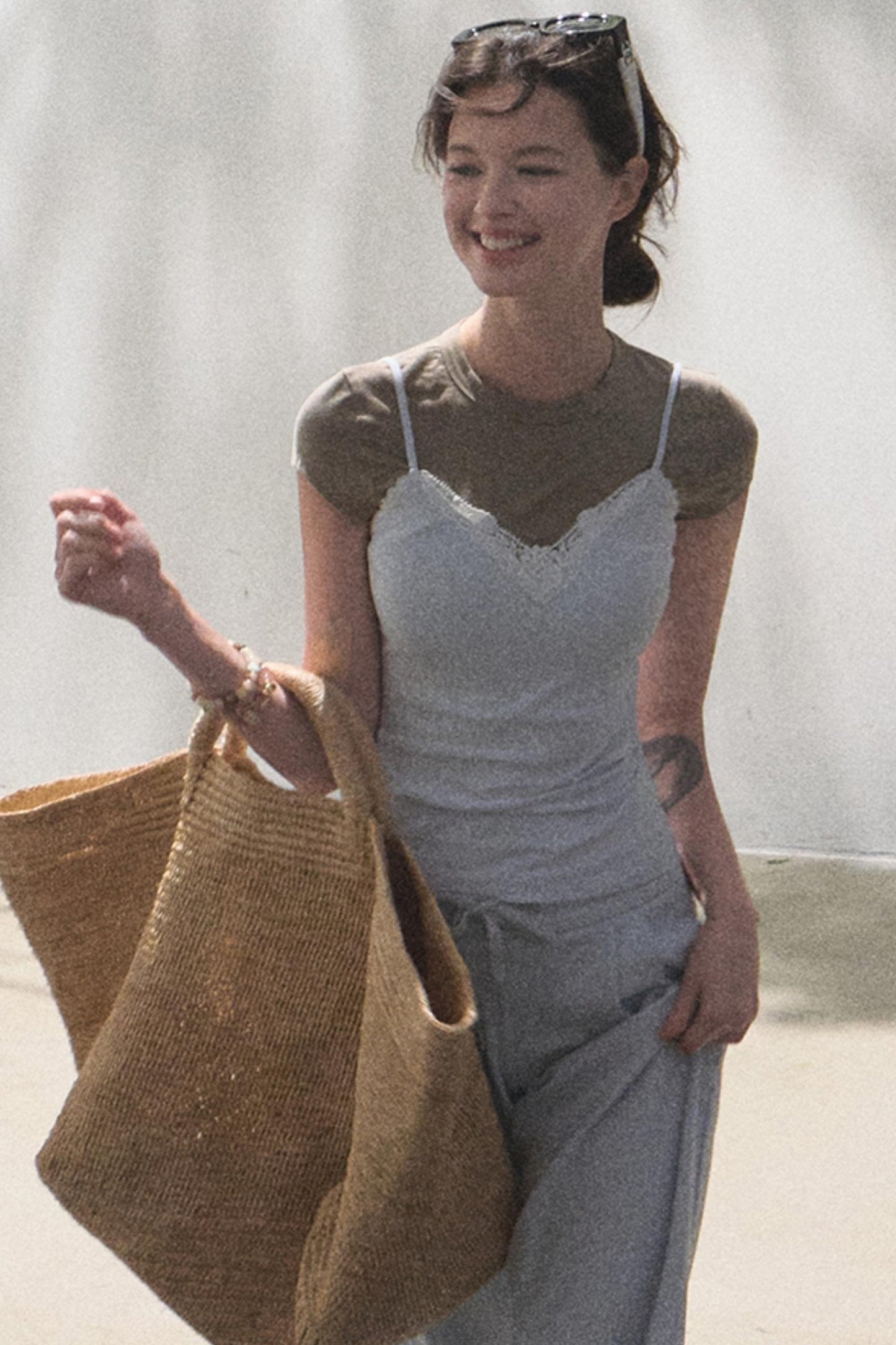 Cotton V-Neck Wide Leg Set-Up