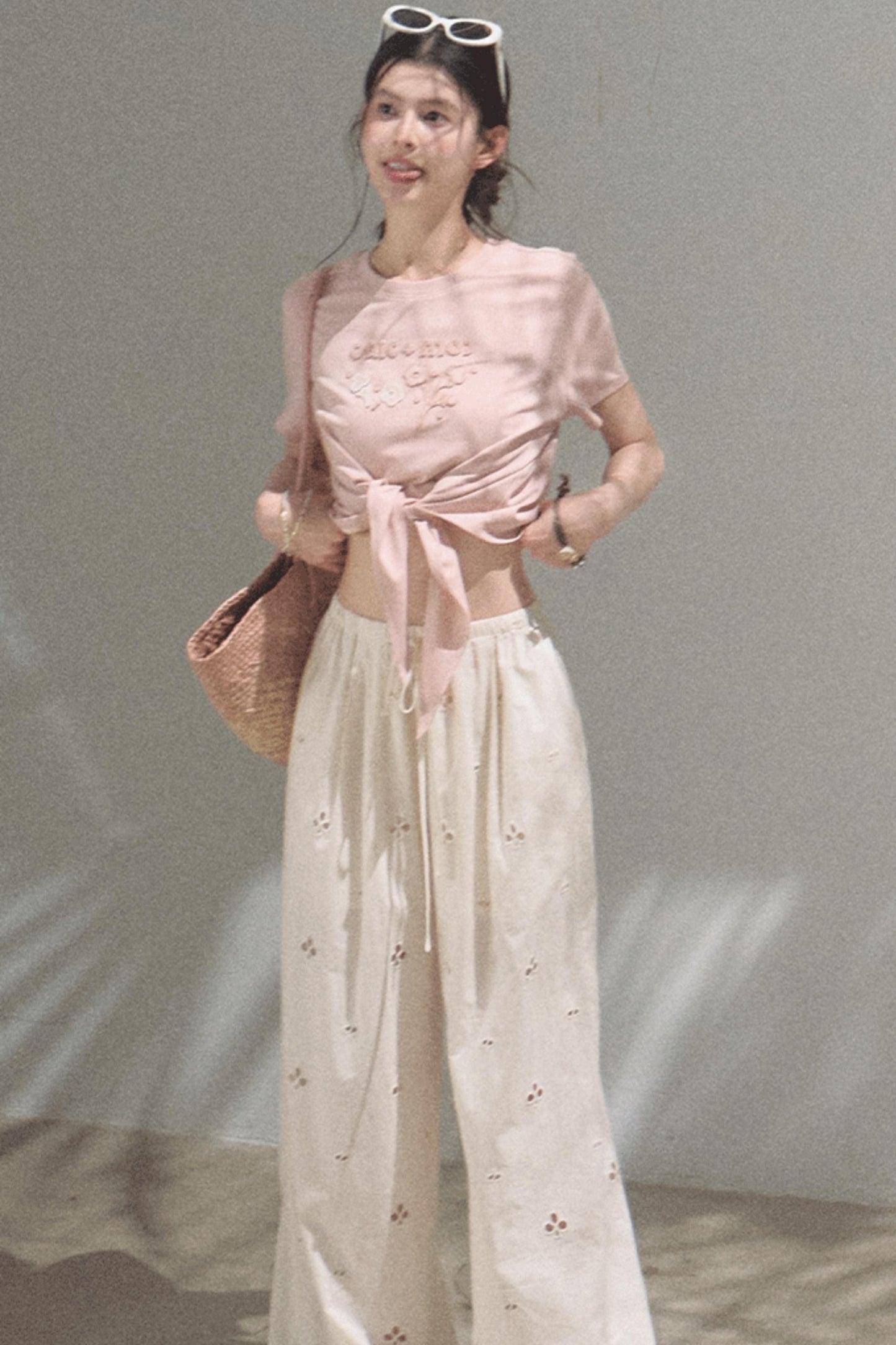 Self-Love Embroidered Summer Pants