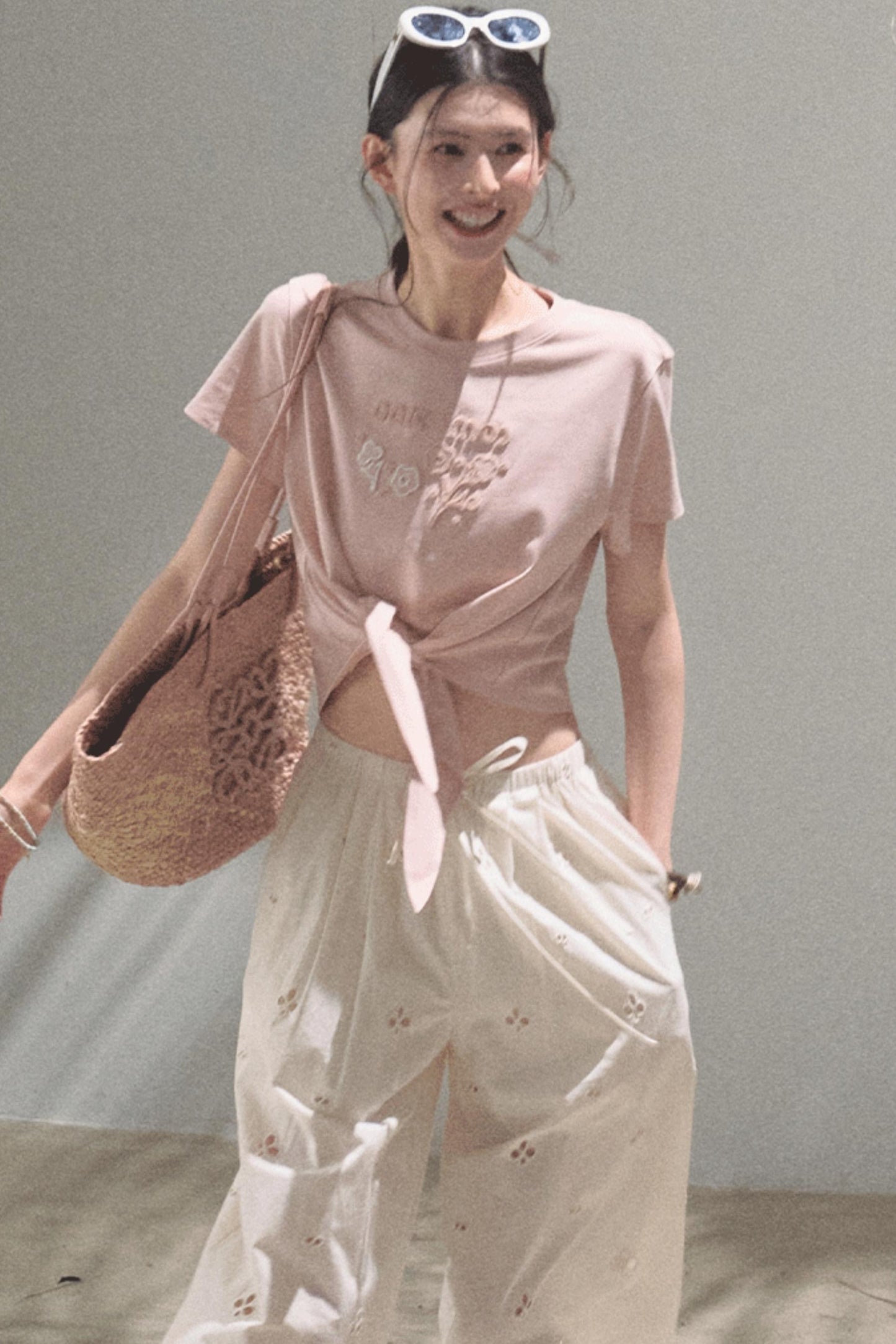 Self-Love Embroidered Summer Pants