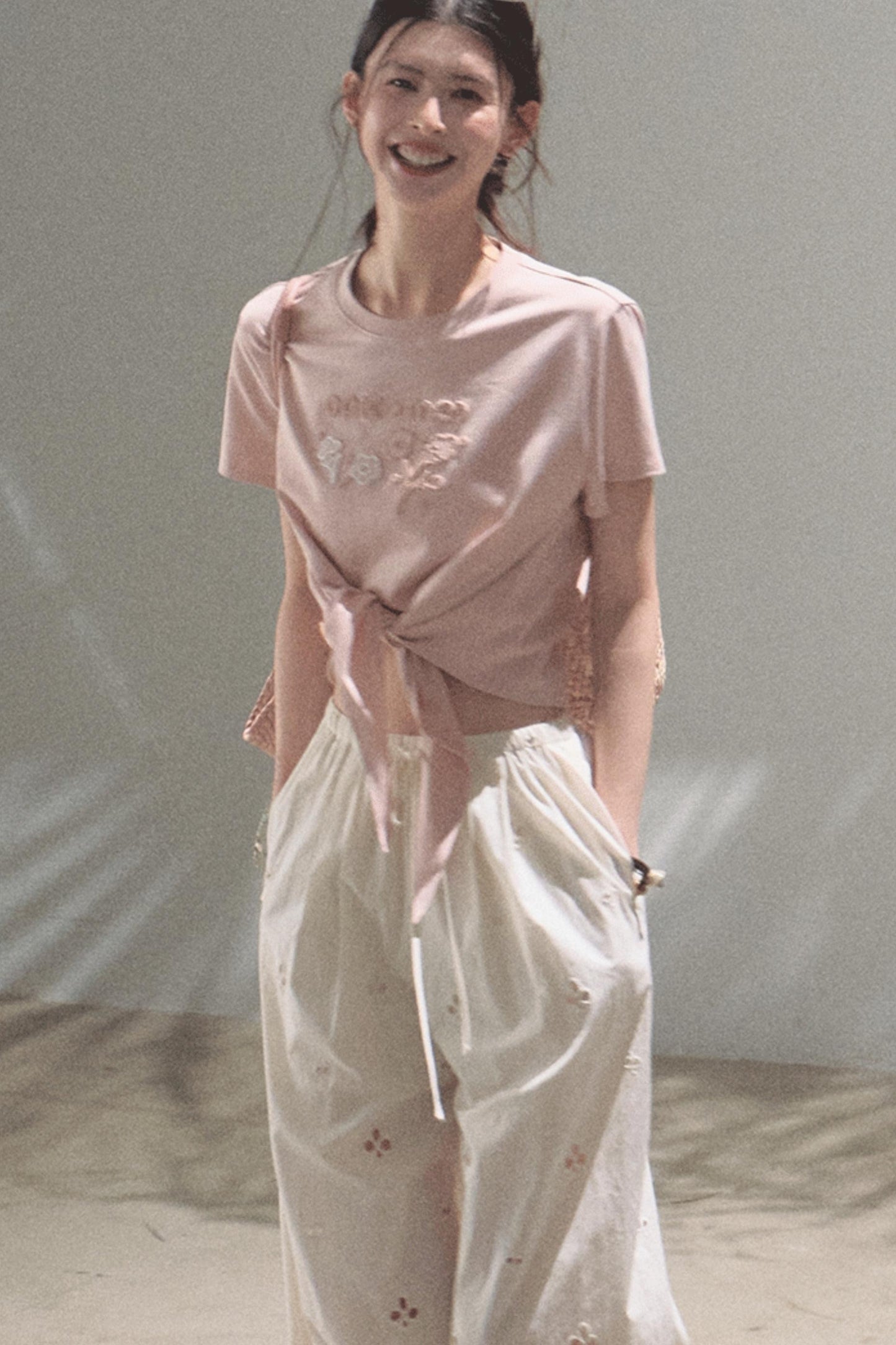 Self-Love Embroidered Summer Pants