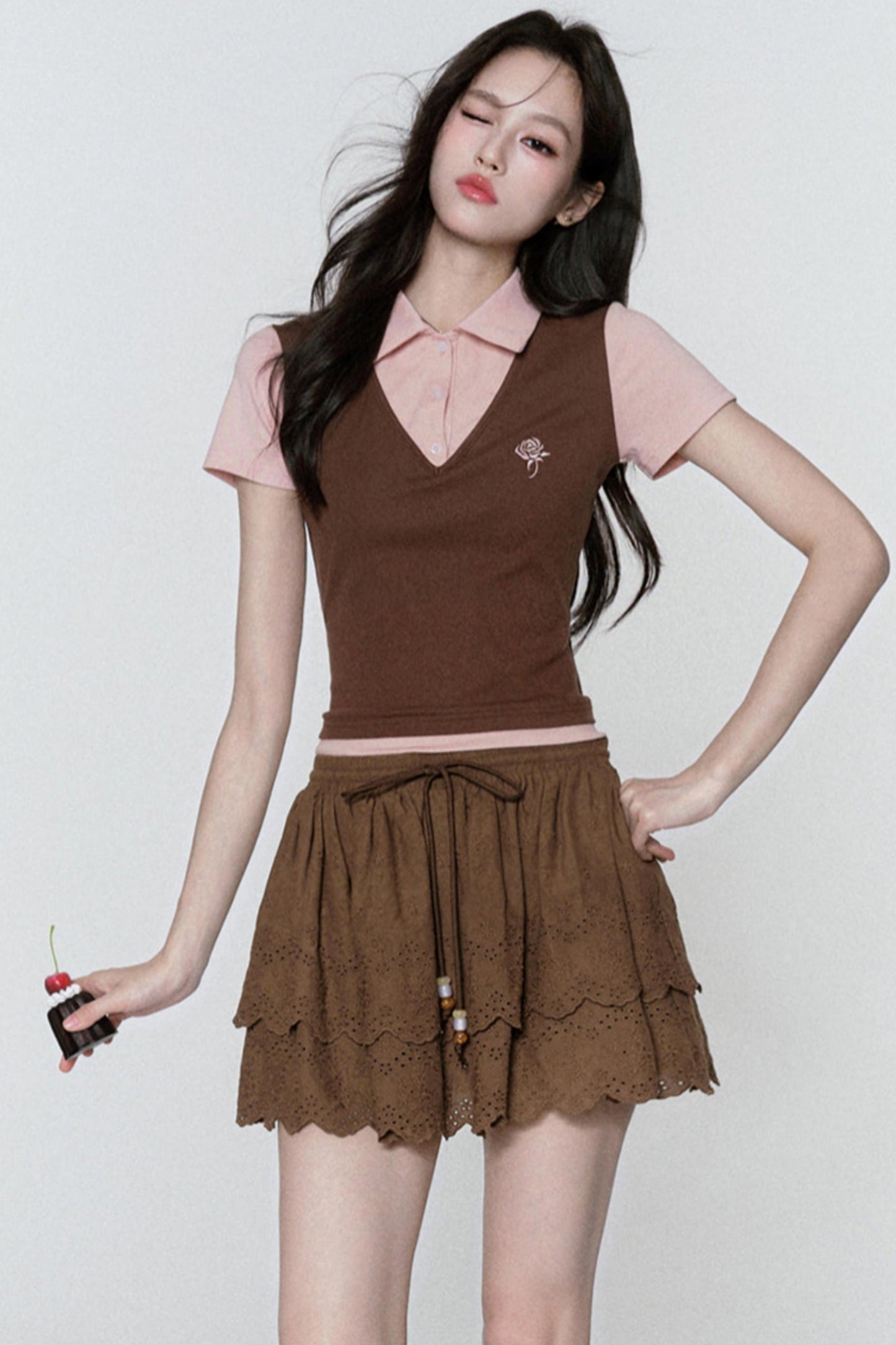 Pinkish Brown Rose Tee
