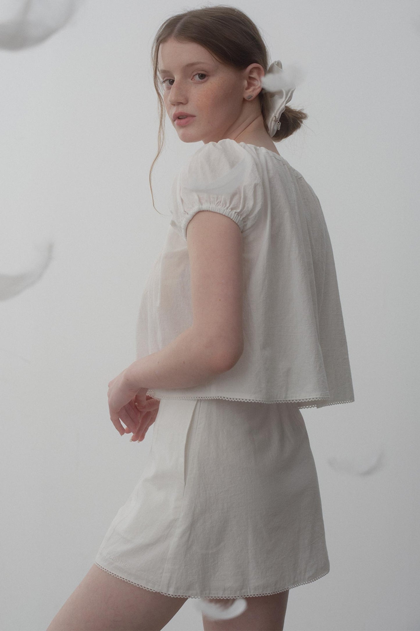 Cotton Bubble Sleeve Set