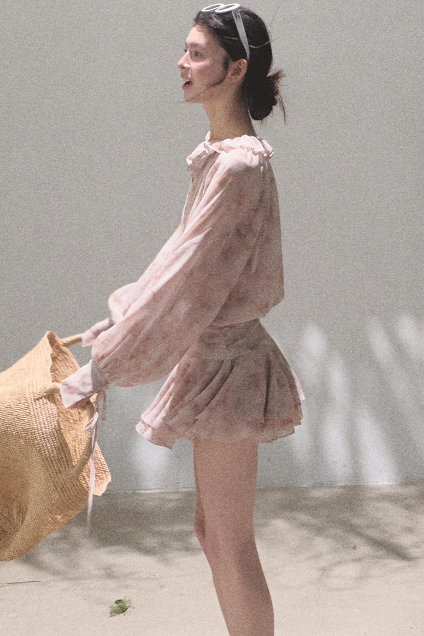 Cherished Ruffled Tie-Dress