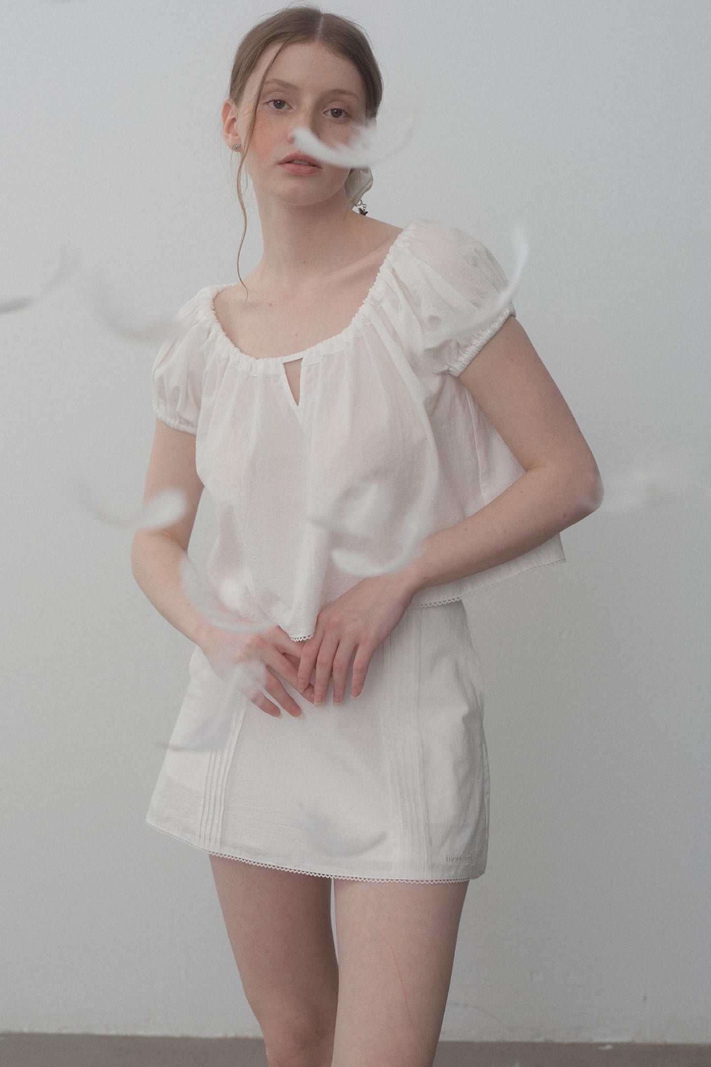 Cotton Bubble Sleeve Set