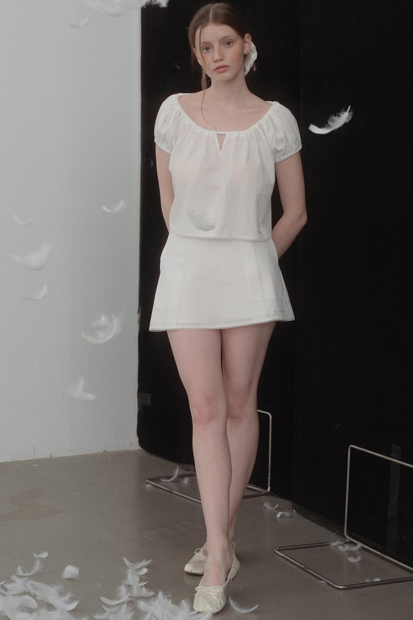 Cotton Bubble Sleeve Set