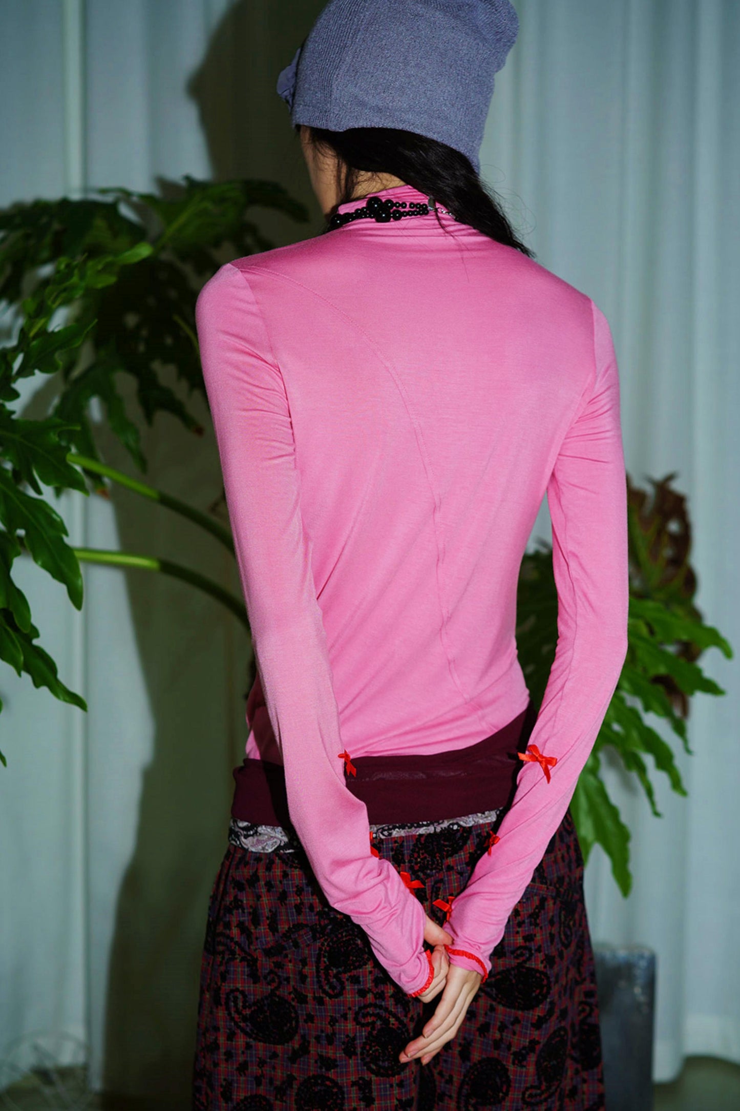 Autumn Solid Turtleneck Top