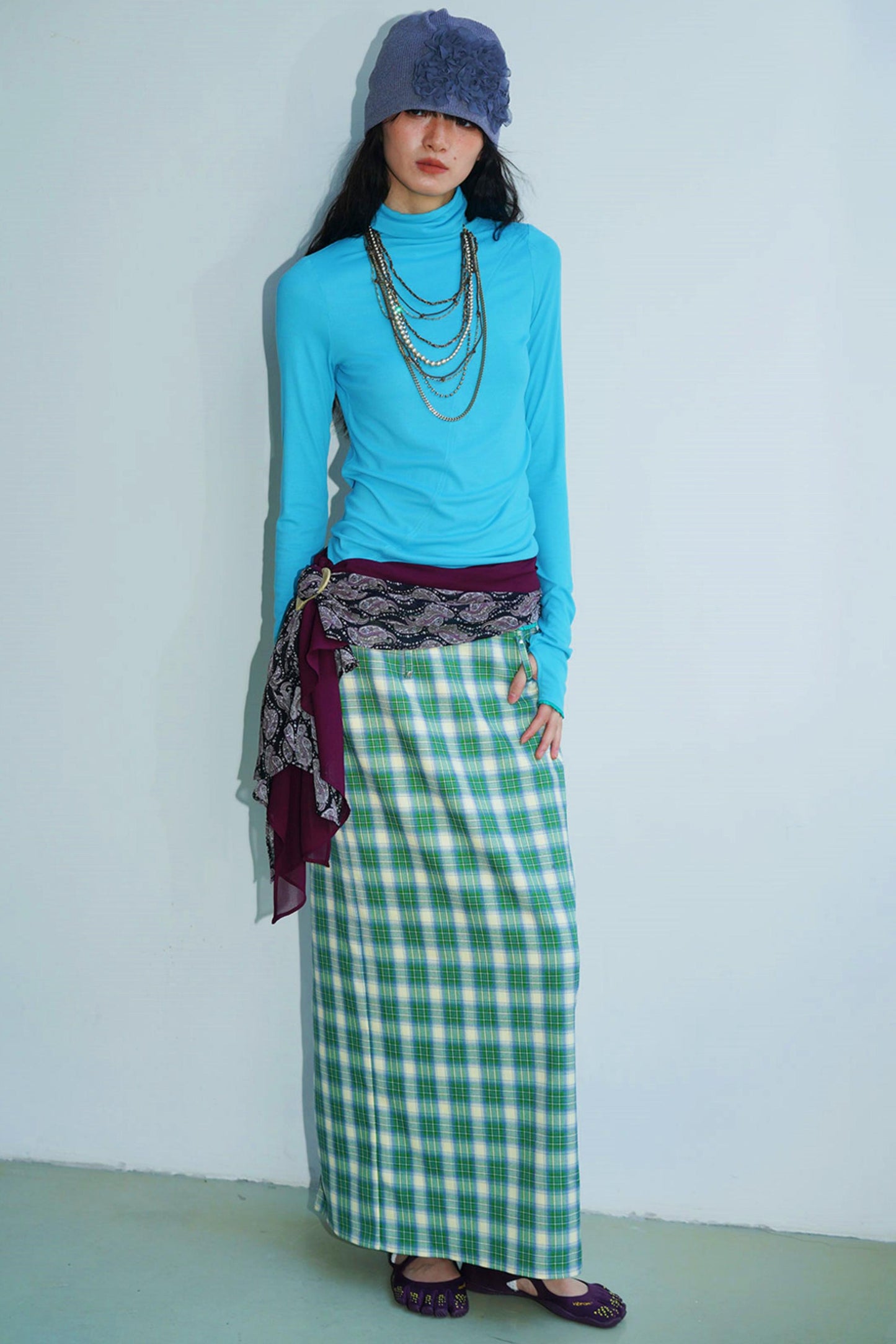 Autumn Solid Turtleneck Top