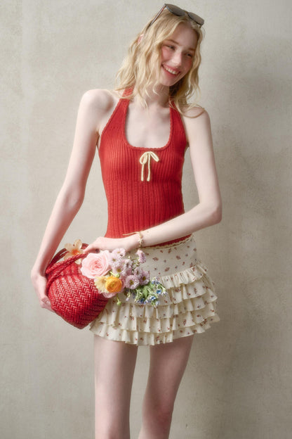 Summer Knit Halter Top