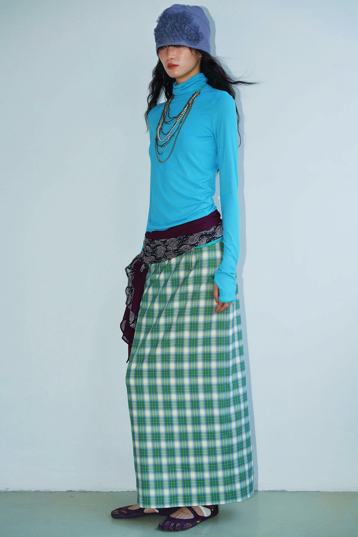 Autumn Solid Turtleneck Top