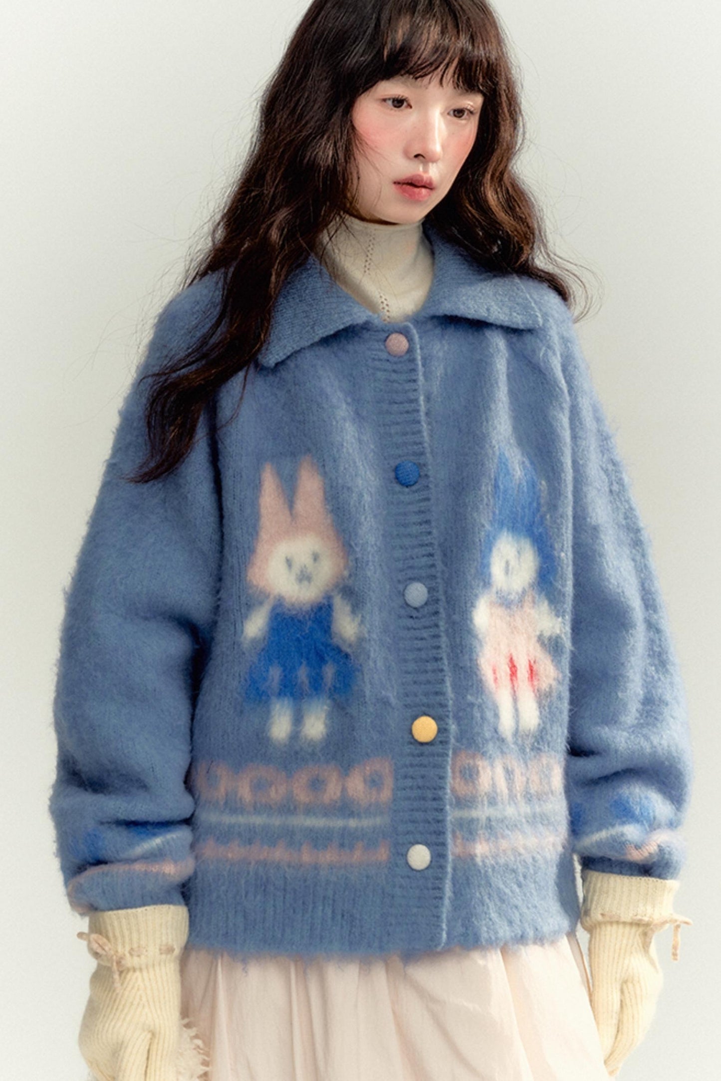 Bunny Buckle Knitted Cardigan