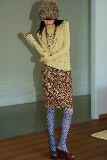 Autumn Solid Turtleneck Top