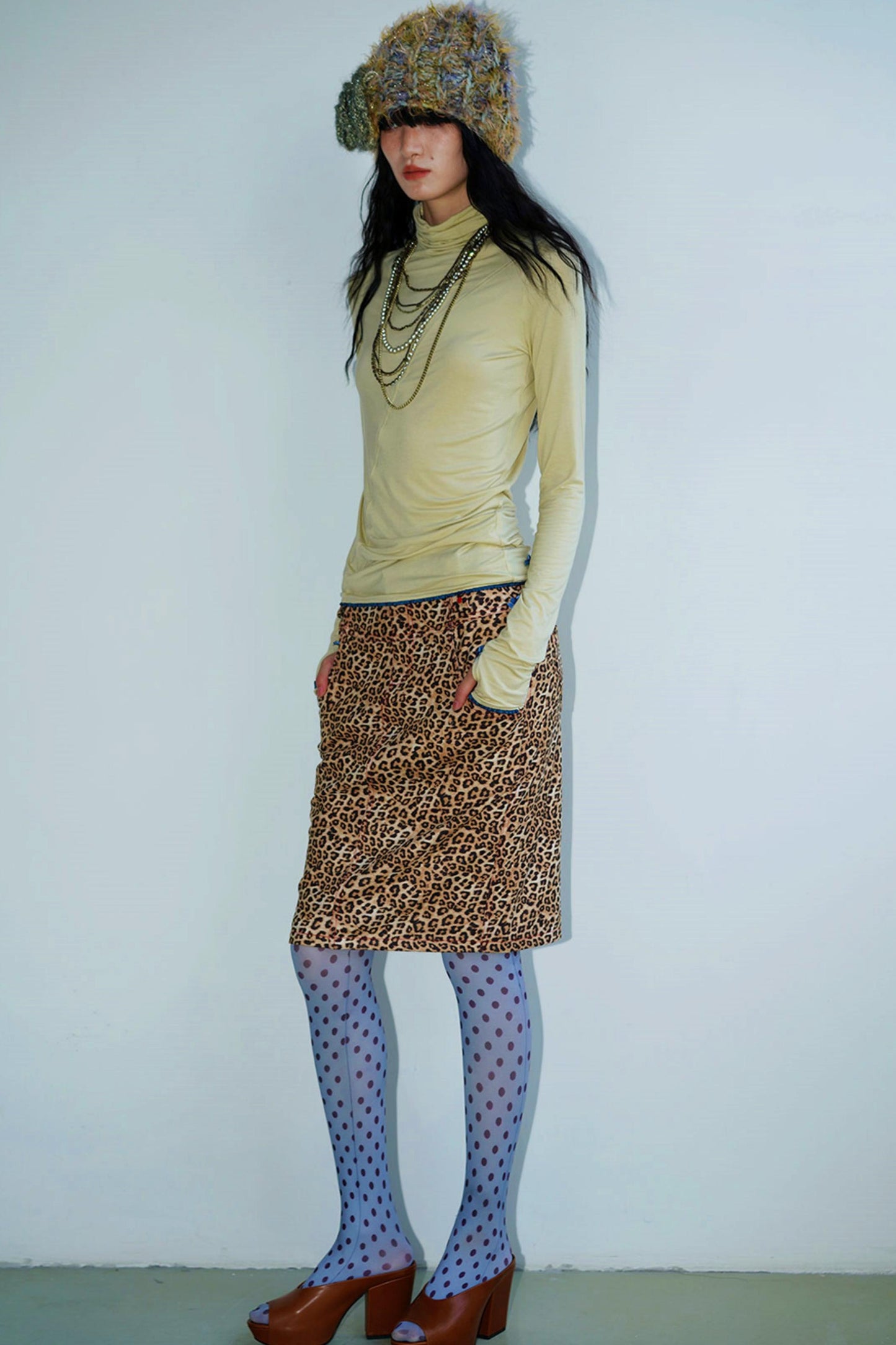 Autumn Solid Turtleneck Top