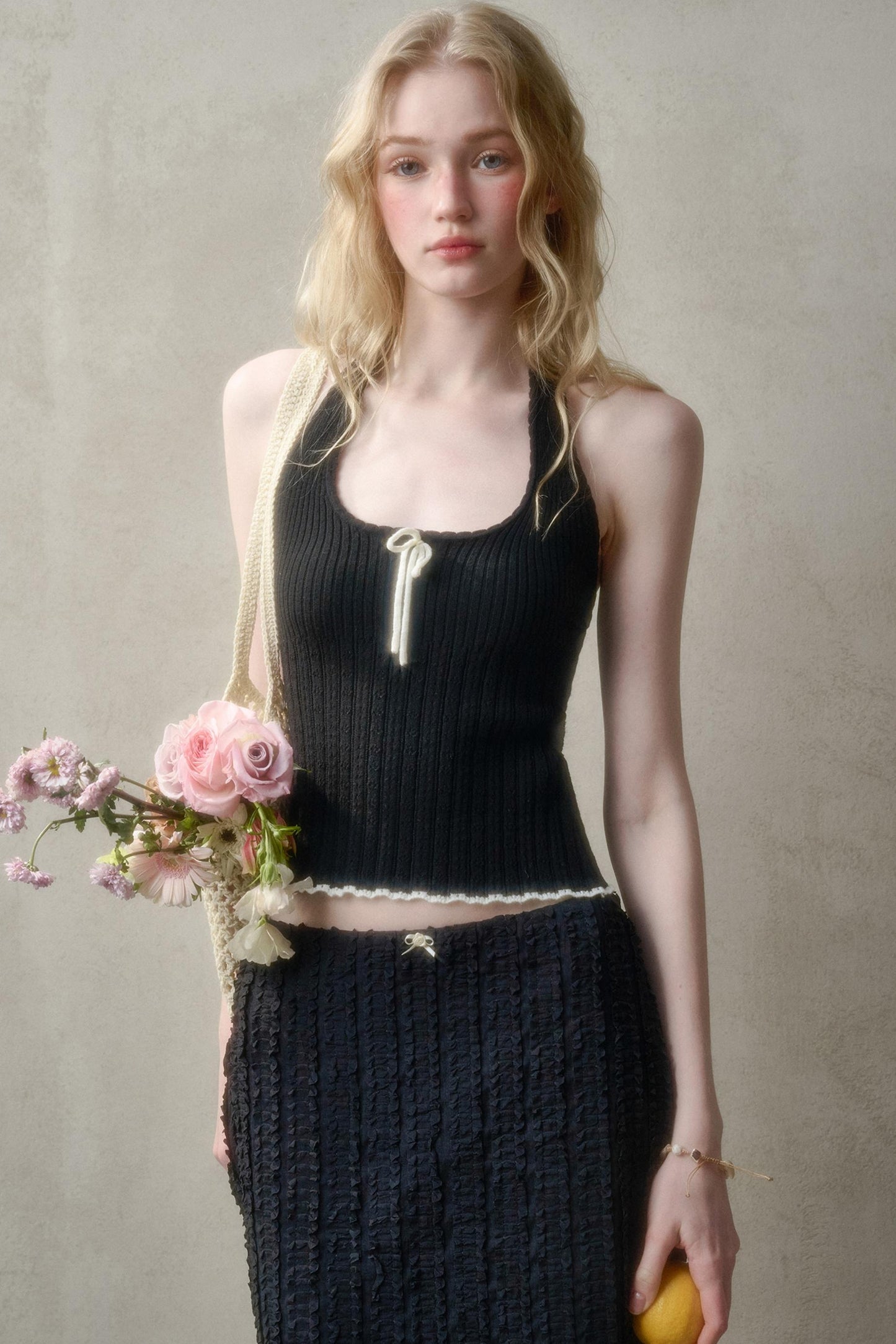 Summer Knit Halter Top