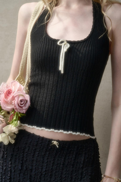 Summer Knit Halter Top