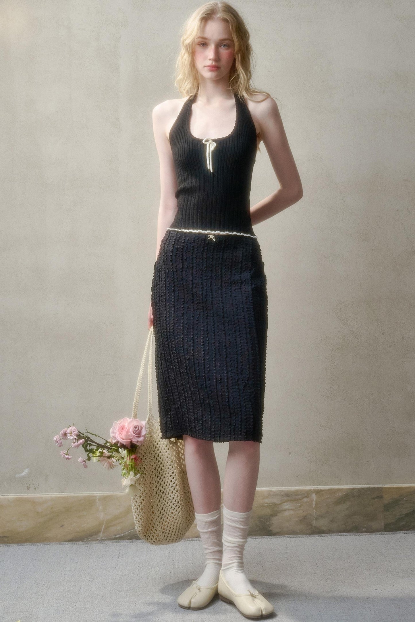 Summer Knit Halter Top