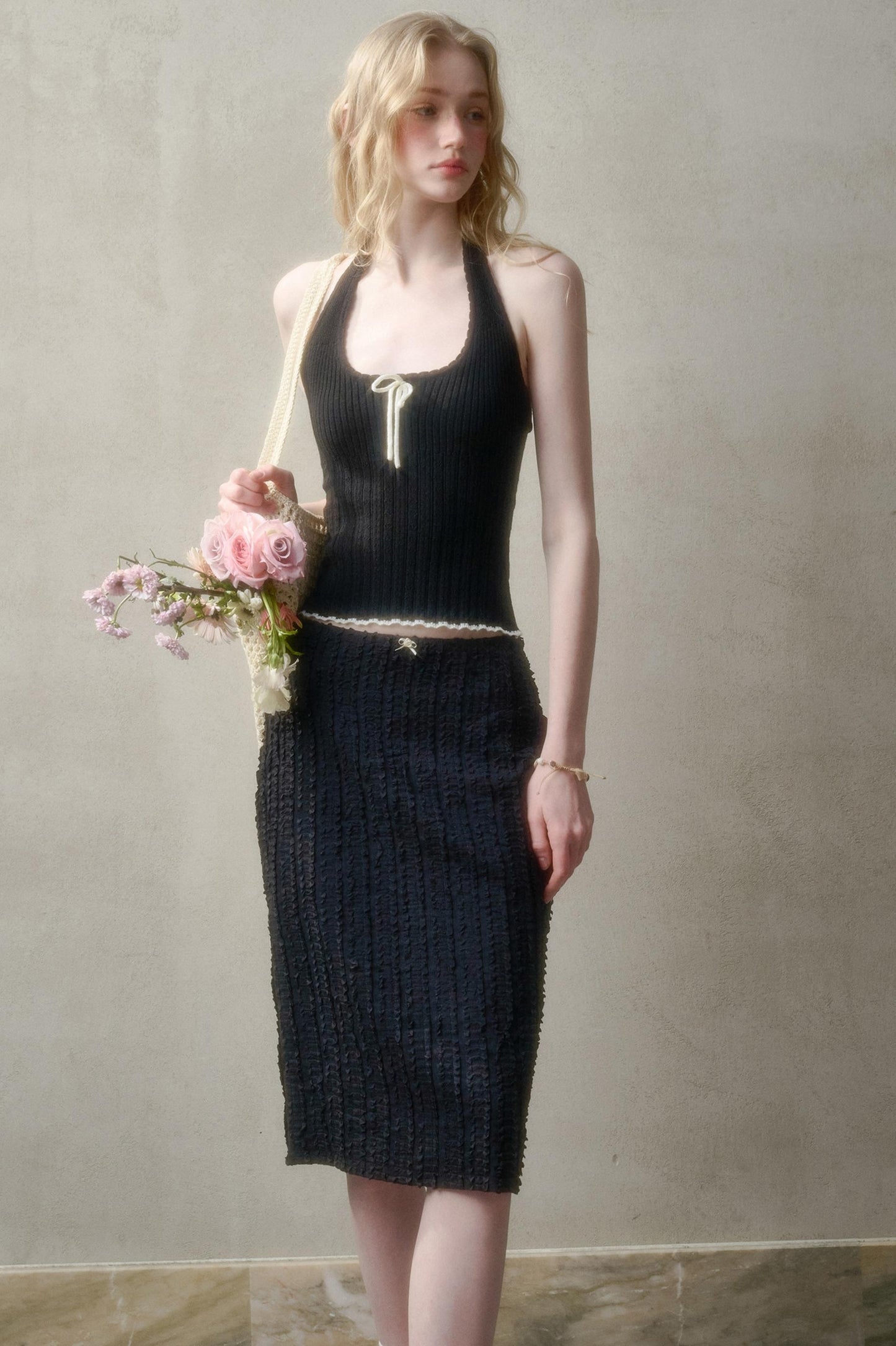 Summer Knit Halter Top