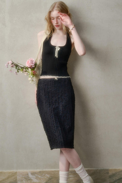 Summer Knit Halter Top