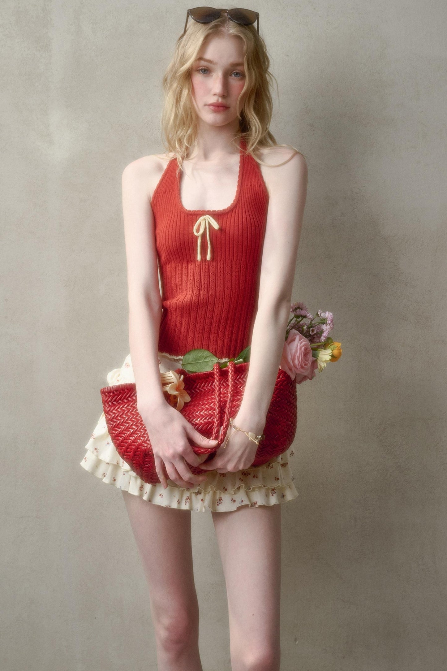 Summer Knit Halter Top