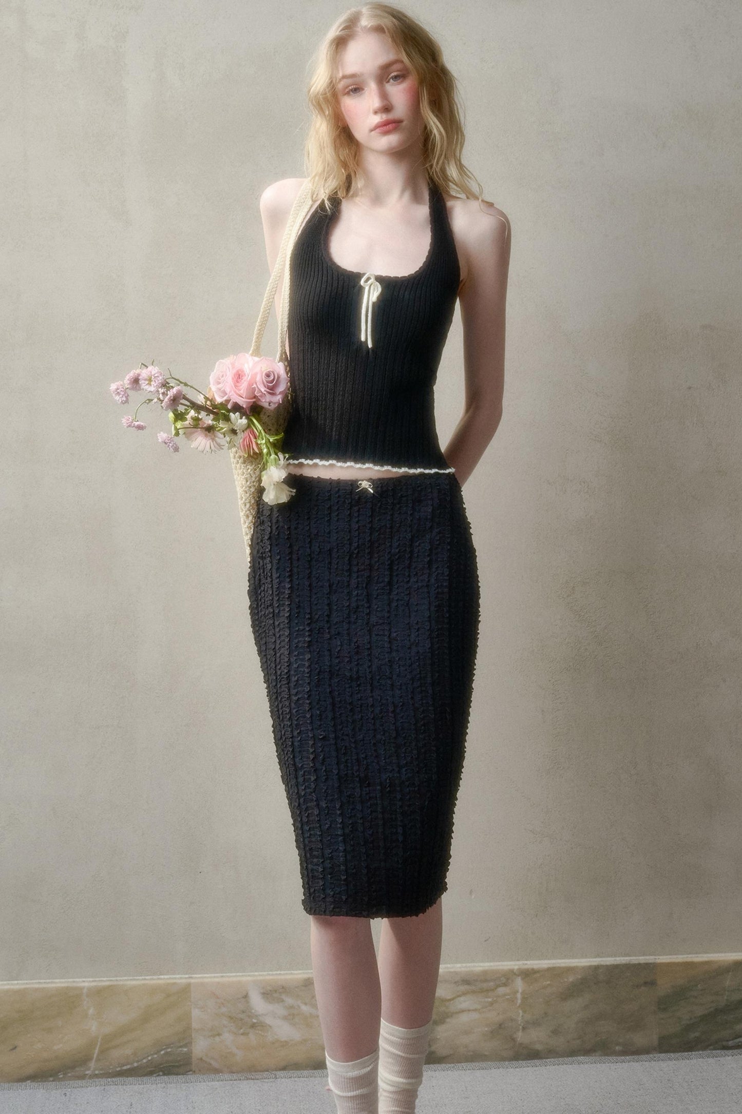 Summer Knit Halter Top