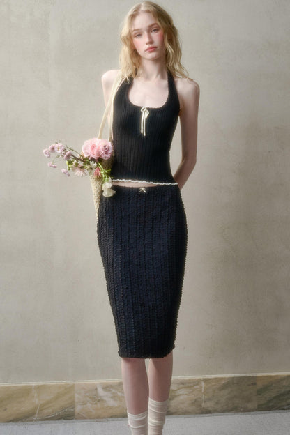 Summer Knit Halter Top