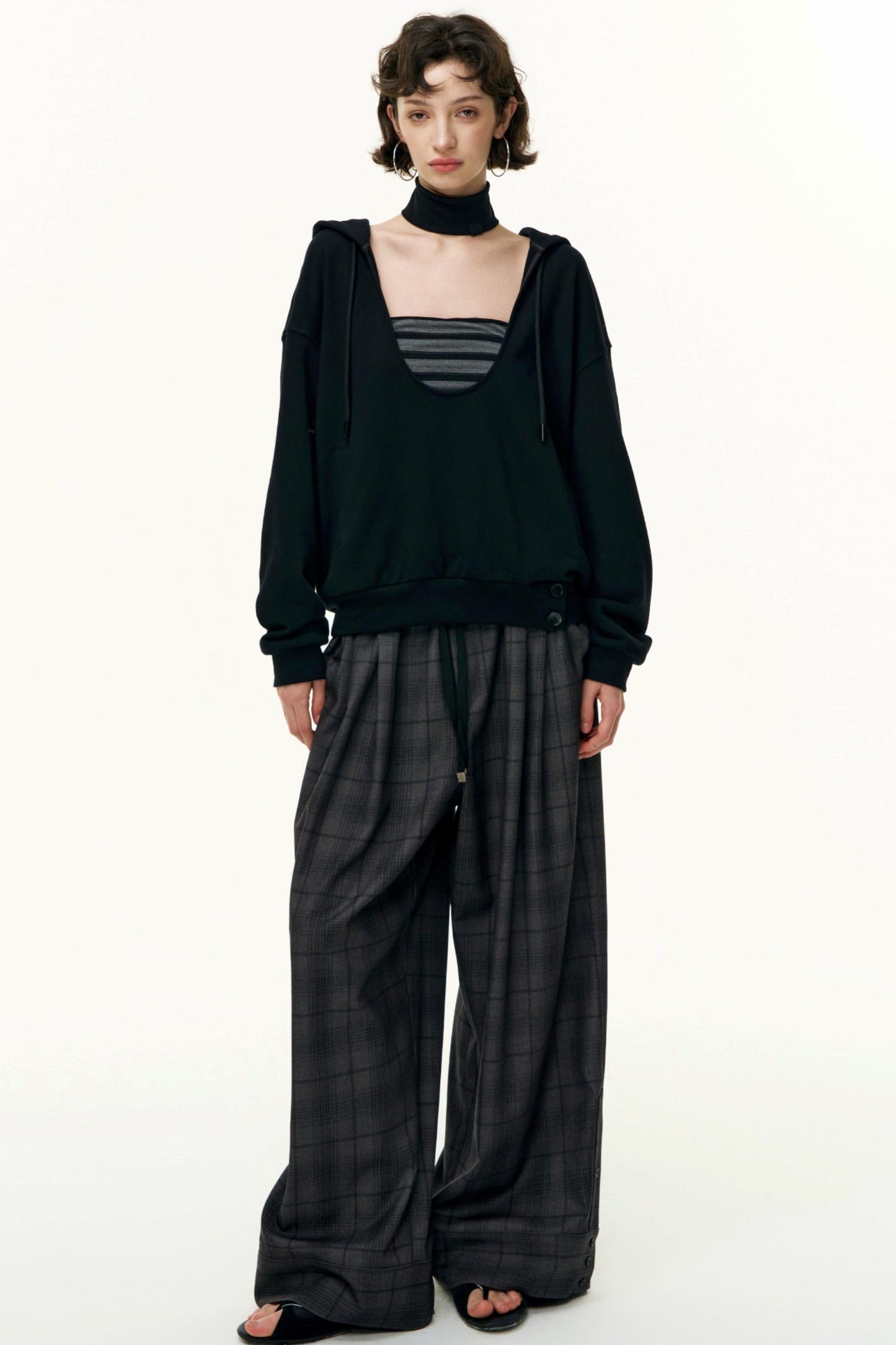 Layered Cotton Sweatshirt Set-Up