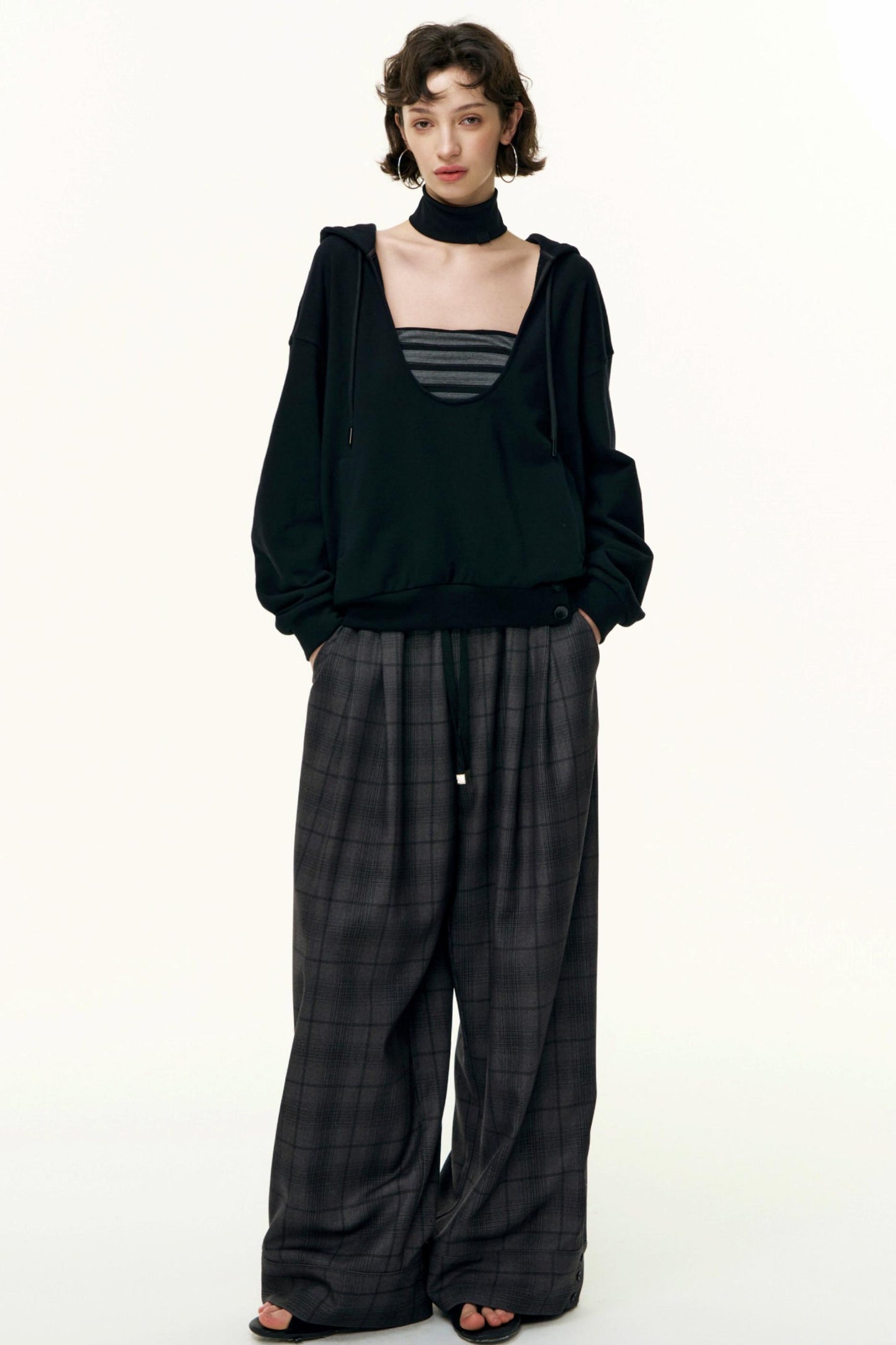 Layered Cotton Sweatshirt Set-Up