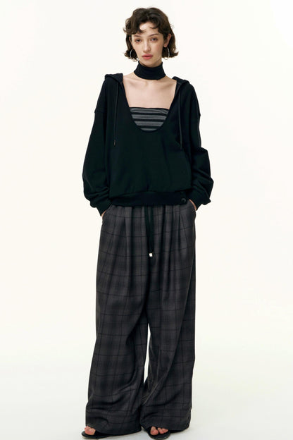 Layered Cotton Sweatshirt Set-Up