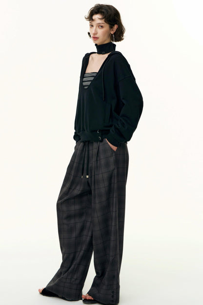 Layered Cotton Sweatshirt Set-Up