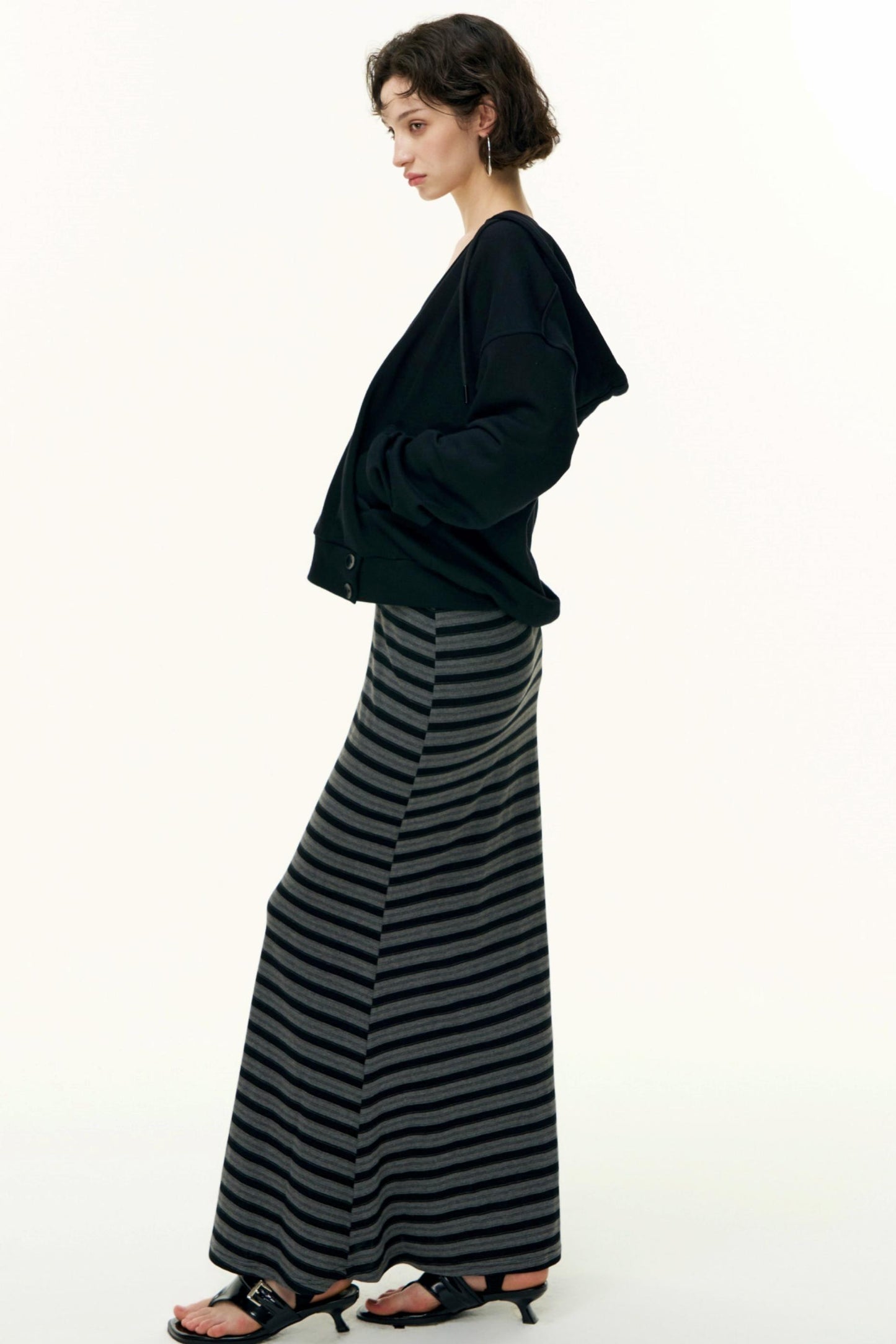 Layered Cotton Sweatshirt Set-Up