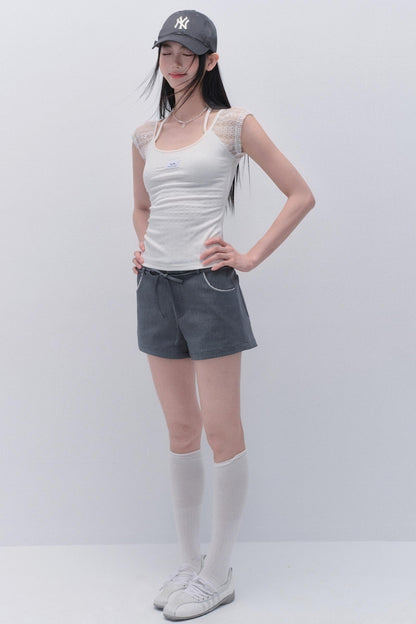 Delicate Lace Patchwork Top