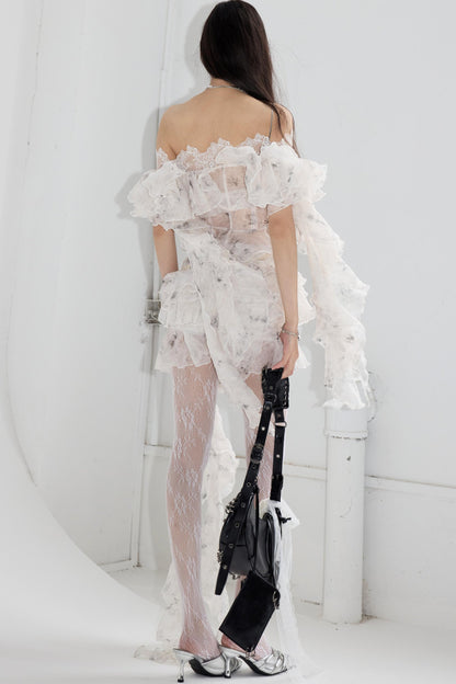 Dreamy Botanical Ruffle Top