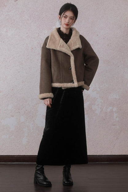 Thick Eco Fur Coat