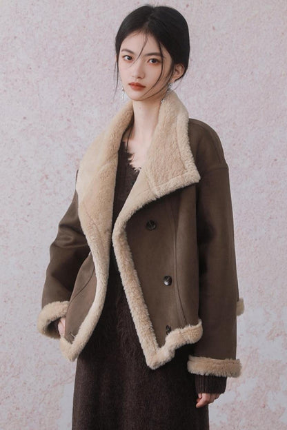 Thick Eco Fur Coat